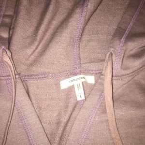 Pink and gray shirt sleeve sweatshirt